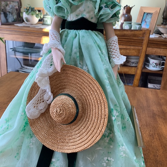 Gone With the Wind Scarlet O’Hara 19 inches fine bisque porcelain doll - Picture 3 of 14